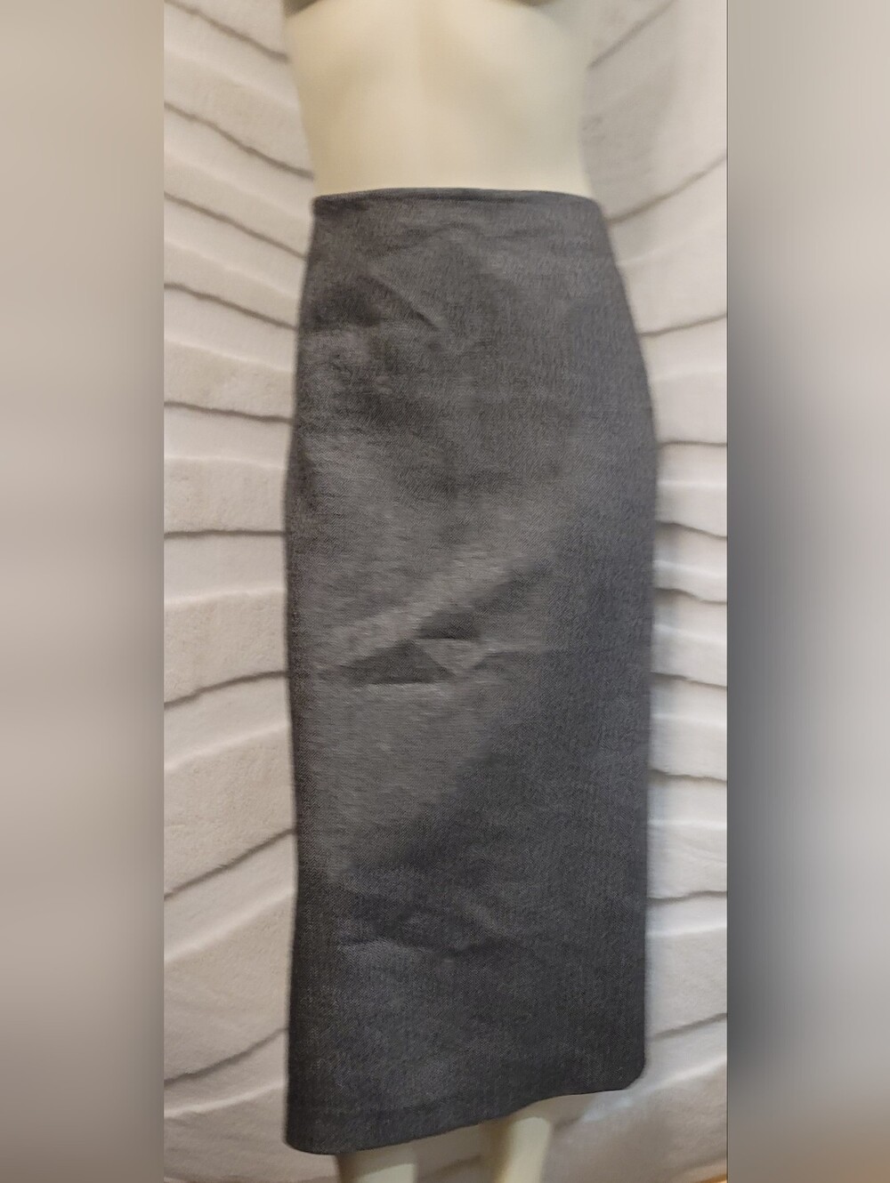 ZARA Lined Midi Pencil Skirt Back Zip Women's Medium Business Casual - Picture 2 of 10